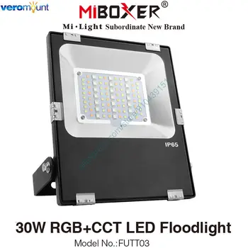MiBoxer FUTT03 30W RGB+CCT LED Tulvaprožektor AC110V 220V IP65 Veekindel Väljas 2.4 G RF Remote, WiFi APP Alexa hääljuhtimine - Pilt 1  