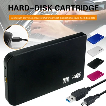 Kaasaskantav SATA ja USB 3.0 HDD Ruum 2.5 Tolline Väline kõvaketas SSD Juhul Toetada 5TB Koos USB3.0/2.0 Kaabel - Pilt 1  