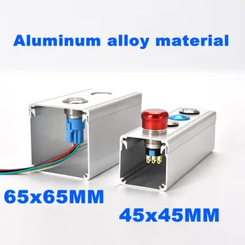 Metall alumiinium nuppu, tööstus-kodu kontrolli juhtmestik vahetada kasti 12/16/19/22mm 1/2/3/4/5 auk 45 * 45mm 65 * 65mm - Pilt 2  