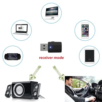 2 In 1 USB-Saatja Mini 3,5 mm AUX Stereo Traadita Bluetooth-ühilduva 5.0 Adapter Vastuvõtja Auto Muusika, Audio Hiirt, TV - Pilt 2  