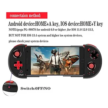 PG-9087 Smart Wireless Gamepad Töötleja Juhtmevaba mängukontroller Teleskoop Telefon Seista Android/Nutitelefoni - Pilt 2  