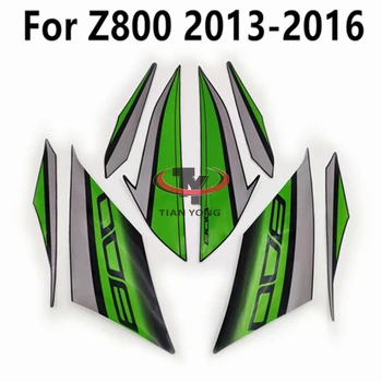 Täis Komplekt, Siiditrükk Applique Dekoratiivsed Protector Mootorratta Jaoks Kawasaki Z800 2013-2014-2015-2016 Kõrge Kvaliteedi Applique Kleebis - Pilt 2  