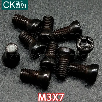 M3*7 mm M3X7 Kruvi CNC Sisesta Torx Kruvi Asendab Karbiid Sisesta CNC Treipingi Vahend Lõikur Toolholder Tarvikud Lathe Tools - Pilt 2  