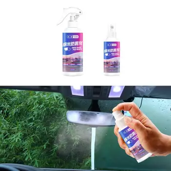 100/256ml Anti Fog Spray Auto Defogger Antifog Klaas Cleaner Kate Vedel Windows Ekraanid Esiklaasid Defogging Käterätikuga - Pilt 1  