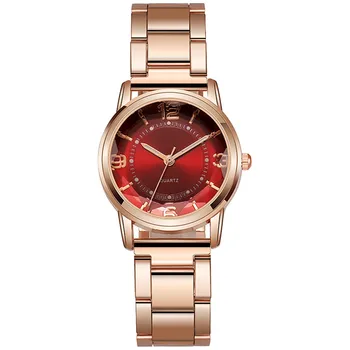 Daamid Temperament Helendav Terasest Bänd Klaas Sulamist Quartz Watch enimmüüdud toodete 2023 fashion käekellad kvartsist Kellad - Pilt 2  