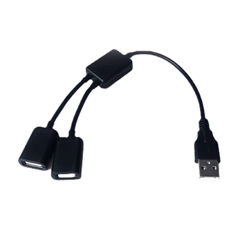 USB-Splitter Cable USB Meeste ja 2 Naiste Y Splitter laadimiskaabel Sülearvuti Andmete Edastamise Laadimine Extender Tilk Laevandus - Pilt 1  