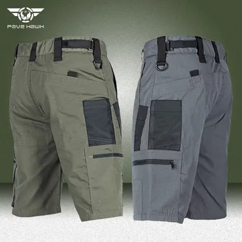 Veekindel Tactical Püksid Meestele Sissetungija Sõjalise Multi-tasku Hingav Lasti Lühikesed Püksid Armee kulumiskindel Võidelda lühikesed Püksid - Pilt 1  