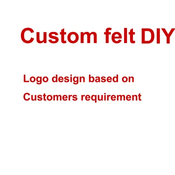 Custom Paksus mittekootud Tundsin Kangast Lill Cartoon Seina Kleebised Käsitöö DIY Logo disain põhineb klientide nõue - Pilt 1  