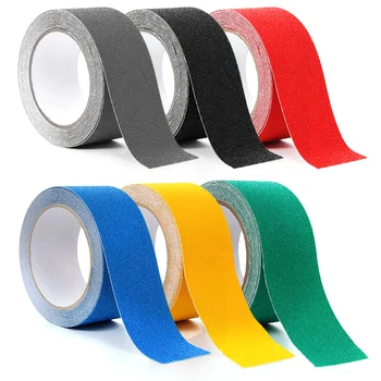 5MX5cm Mitte Tõsta Ohutuse Grip Tape Siseruumides Väljas PVC Jäätunud Anti Slip Kleebised Tugev Liim Ohutuse Veojõukontroll Lindi Trepid - Pilt 1  