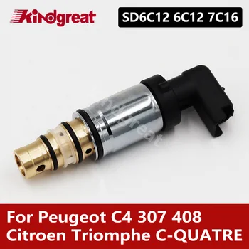 Sest Peugeot ' C4 307 408 pallas Citroen Triomphe C-QUATRE sd6c12 6C12 7C16 elektrooniline juhtimine control solenoid valve kompressor - Pilt 1  