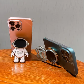 Metallik Värv Raske Astronaut Seista Telefoni Puhul OnePlus 11R 10 9 8 R T Ace 2 Pro Ultra Õhuke Nr Piiri Täpselt Augu Kate - Pilt 2  