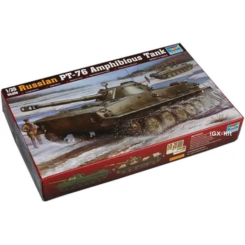 Trumpeter 00380 1/35 vene PT76 PT-76 Kerge Amfiib Tank Laste Sõjalise Kingitus Mänguasi Plastikust Assamblee Hoone Mudeli Komplekt - Pilt 1  