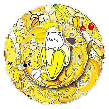50Sheets Loominguline DIY Banaan Kleebised Cartoon Puu-Kohver Kiiver Külmik, Sülearvuti Kleepsud Laste Mänguasi Kingitus - Pilt 2  