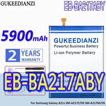 GUKEEDIANZI 5900mAh Asendamine Aku Samsung Galaxy A21s SM-A217F/DS SM-A217M/DS SM-A217F/DSN Batterij + Tööriistad - Pilt 1  