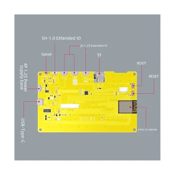 ESP32-S3 5-Tolline IPS 800X480 RGB-LCD-TFT-Ekraan Moodul HMI 8M PSRAM 16M Flash, WIFI, BT Smart Display MCU (Touch) - Pilt 1  