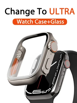 ARVUTI Firma Katta Apple Watch Juhul 45mm 41mm 44mm 40mm Klaasist Välimust Uuendada 49mm muutumas ultra iWatch 8 7 SE 2 6 5 4 - Pilt 1  