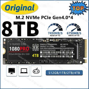 M. 2 SSD 8tb M2 1080pro NVME Sise-Solid State Drive 1tb 2TB 4TB Hdd Kõvaketta 990PRO NGFF M. 2 PS5 Sülearvuti Lauaarvuti - Pilt 1  