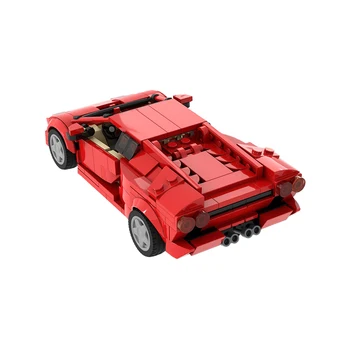 KES Mini superauto neid Countach LP5000 QV-Punane võidusõiduauto Diablo 6.0 ehitusplokid Set Hypercar Sõiduki Mänguasjad Lastele Xmas Kingitused - Pilt 2  