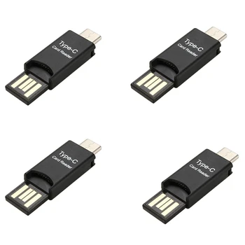 Top 4X USB-3.1 C-Tüüpi USB-C-Micro-SD TF-Kaardi Lugeja-Adapter PC-Mobiiltelefon - Pilt 1  