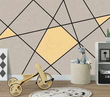 Kohandatud taustpildi 3d foto seinamaaling Põhjamaade geomeetriline muster stereo line TV taust seina paberid home decor seinamaaling de papel parede - Pilt 1  