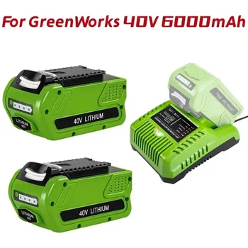 eest GreenWorks 40V 6.0 Ah 29472 Liitium-Aku Asendamine G-MAX Li-ion 29462 2901319 Elektrilised Tööriistad 24282 24252 21332 - Pilt 1  