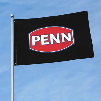 Penn Püügivahendite Reel Rod Flag Banner Art Decor Paraad Spordi Edendamise Tegevus - Pilt 2  