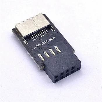Emaplaadi USB2.0 9Pin TÜÜP-C A-VÕTI Ees Pistik Converter USB3.2 TÜÜPI-E Liides Päise Adapter - Pilt 2  