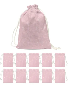 Jõulud Lumehelves Pink Candy Kotid Jõuluvana Kingikoti Kodu Poole Kaunistused Navidad Xmas Voodipesu Kingitus Kotid Asjade Pakkimine - Pilt 1  