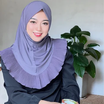 20 Värvid Mood Naiste Hijab Malaisia Stiilis Kanda Otse Sall Suurrätikud Turban peas wrap naistele - Pilt 1  