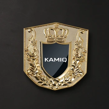 Võra kuju auto esiosa iluvõre kleebised, auto esi-iluvõre metallist kleepsud Skoda Kodiaq KAMIQ Suurepärane logoga Auto Tarvikud - Pilt 1  
