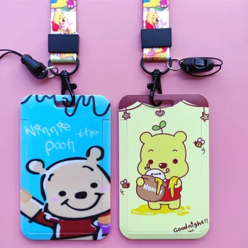 Disney Karupoeg Puhh ID Pääsme Omanik kaelapaela kinnitamine Selge kaardi Akna Kaela Lanyards Kooli ID Office ID-Naiste Teen Lapsed - Pilt 2  