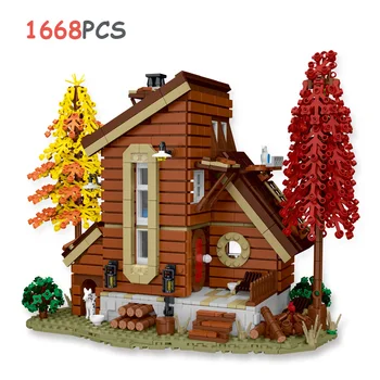 MORK 031071-3 Metsa Maja Street View Ühilduvad Lego KES Modulaarne Arhitektuur Hoone Plokid, Tellised, Haridus Mänguasjad, Kingitused - Pilt 1  