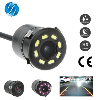 SINOVCLE Vastupidine Rearview Kaamera Auto Infrapuna Öö ja Ilma LED Sõiduki Backup Juhtmestik Veekindel HD-Kaamera Kit - Pilt 1  