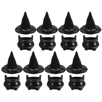 10/24tk Kääbus Nõid Cauldron Mini Cauldron Mudel Halloween Mini Veekeetjad Nõid Katel Saab DIY Ghost Festival Väike Mänguasi - Pilt 1  